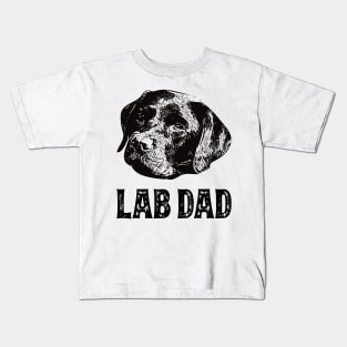 Chocolate Lab Dad Labrador Kids T-Shirt